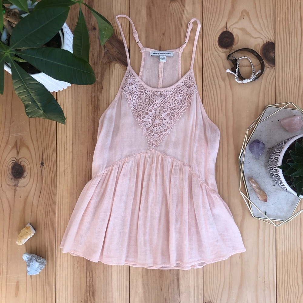 Pink Flowy Blouse